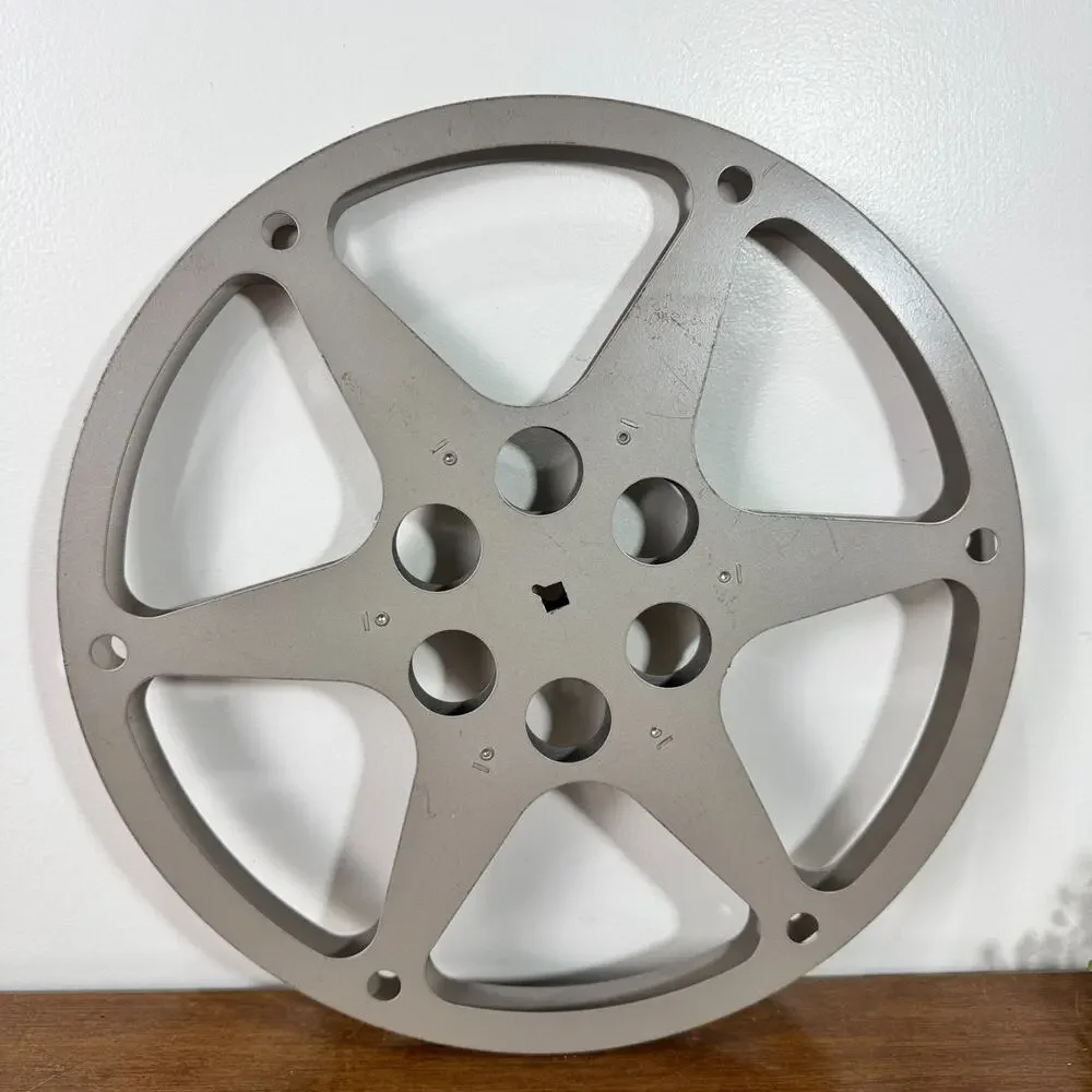 Vintage Scherr 16mm 1200 Ft Aluminum Metal Movie Film Reel Made in USA